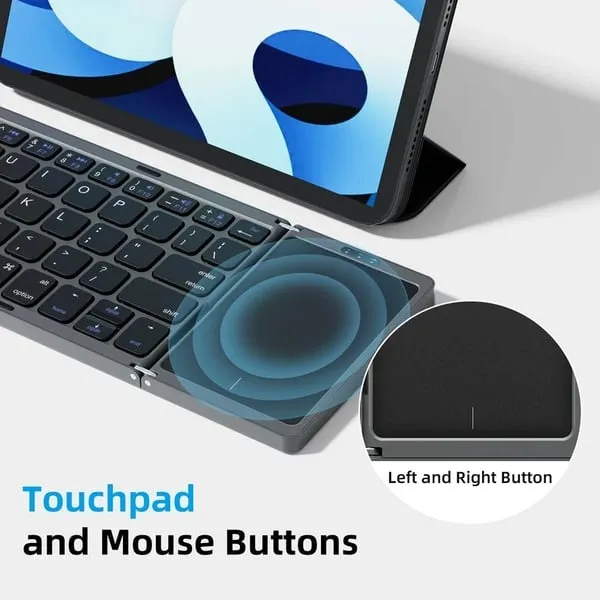 Foldable Bluetooth Keyboard With Touchpad