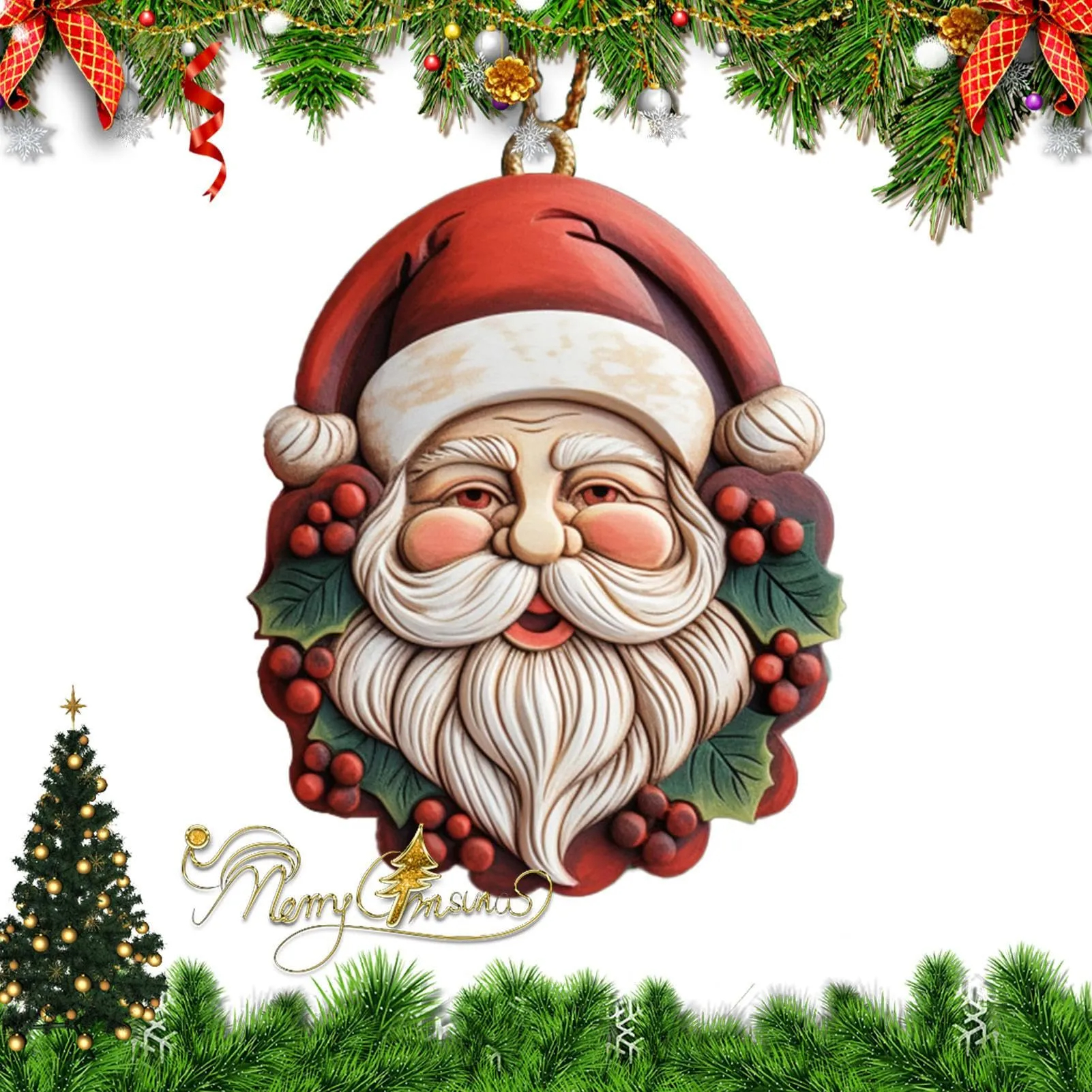 ✨Vintage Santa Pendant🎅