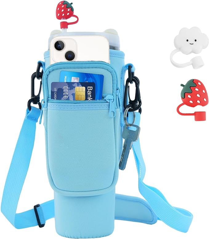  Stanley Water Bottle Carrier Bag With 2 Straw Covers 