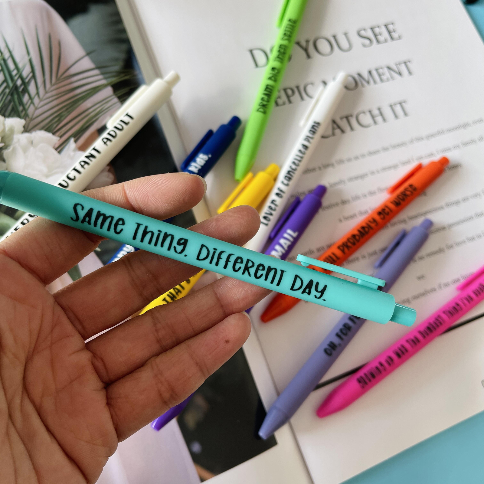 Colored Funny Working Pen Set for Sarcastic Souls🤣