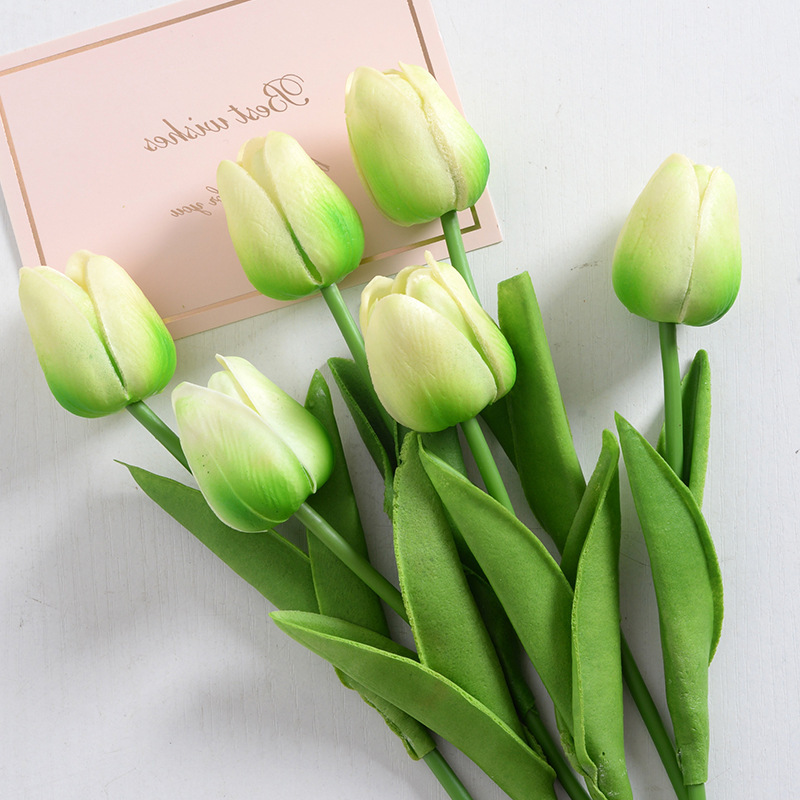 Outdoor Artificial Tulip Flowers - 1 Bundle Of 7 PCS