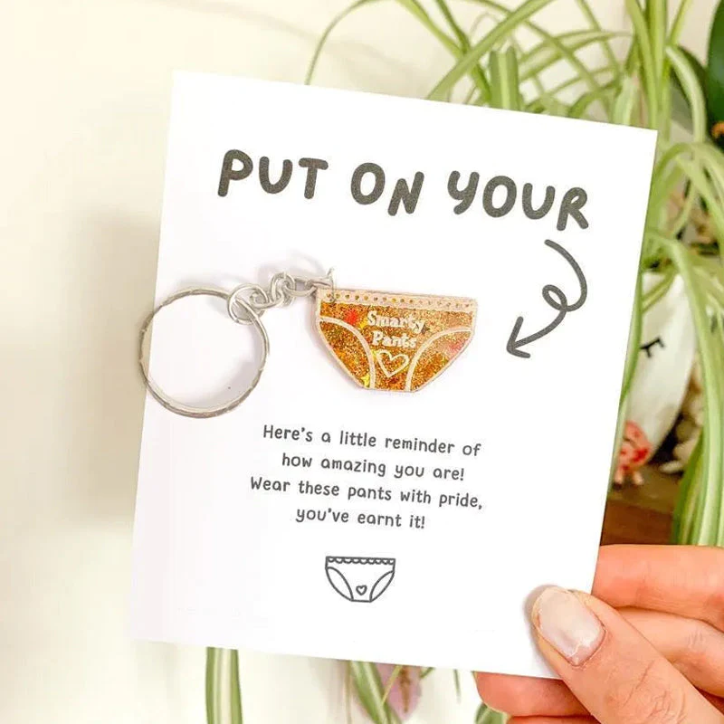💖Positive Pants Keychain Gifts🎁
