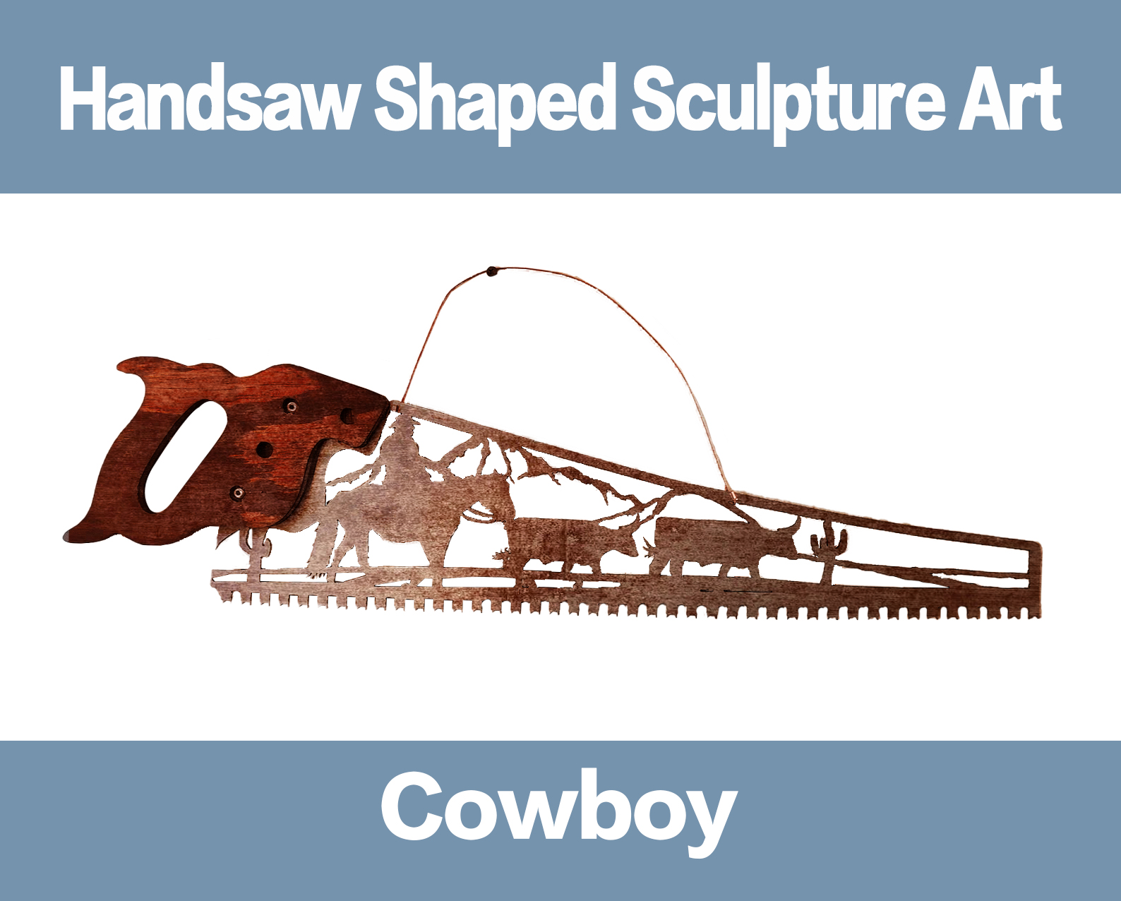 Father‘s Day Hot Sale Handsaw Shaped Sculpture Art
