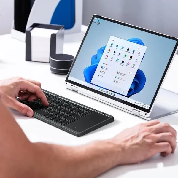 Foldable Bluetooth Keyboard With Touchpad