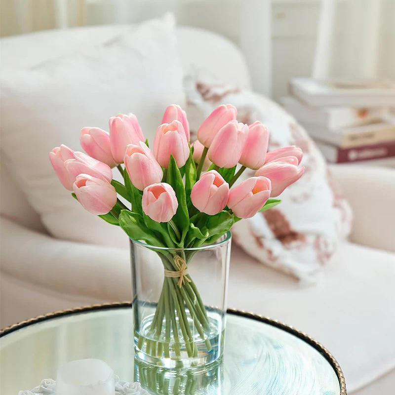 Outdoor Artificial Tulip Flowers - 1 Bundle Of 7 PCS