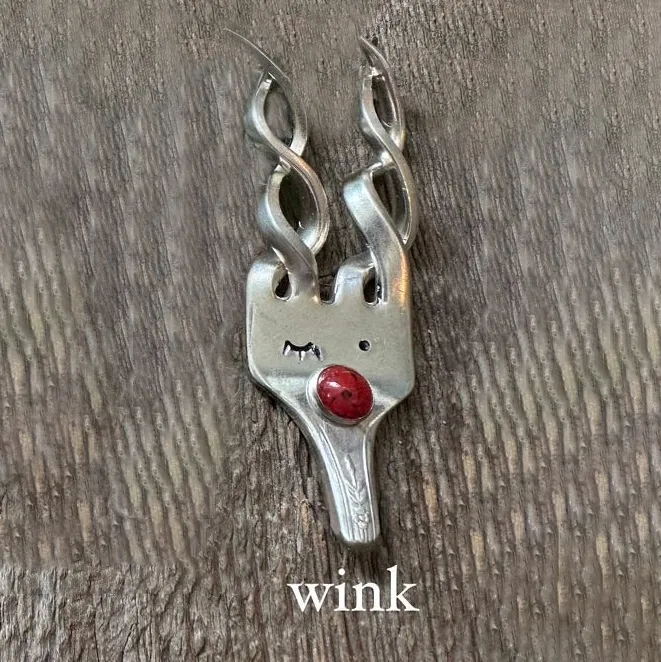 🍴Funny Fork Reindeer Ornament🦌
