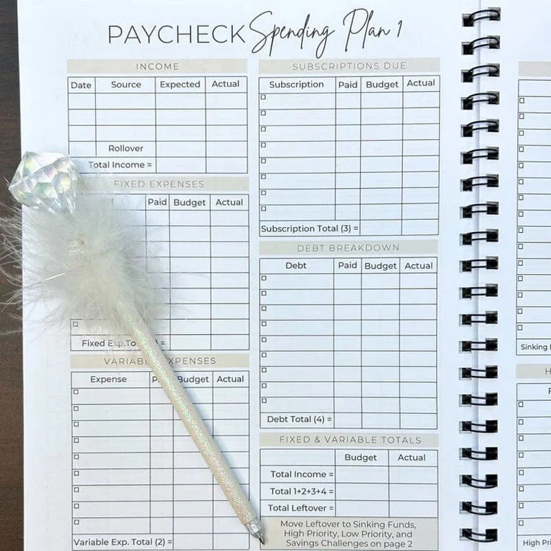 📒Undated 12 Month Budget Planner | Budget Notebook