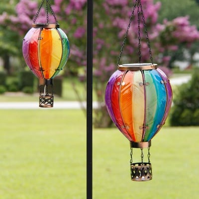 🔥Hot Sale Promotion 49% OFF-Solar Hot Air Balloon with simulated flame effect