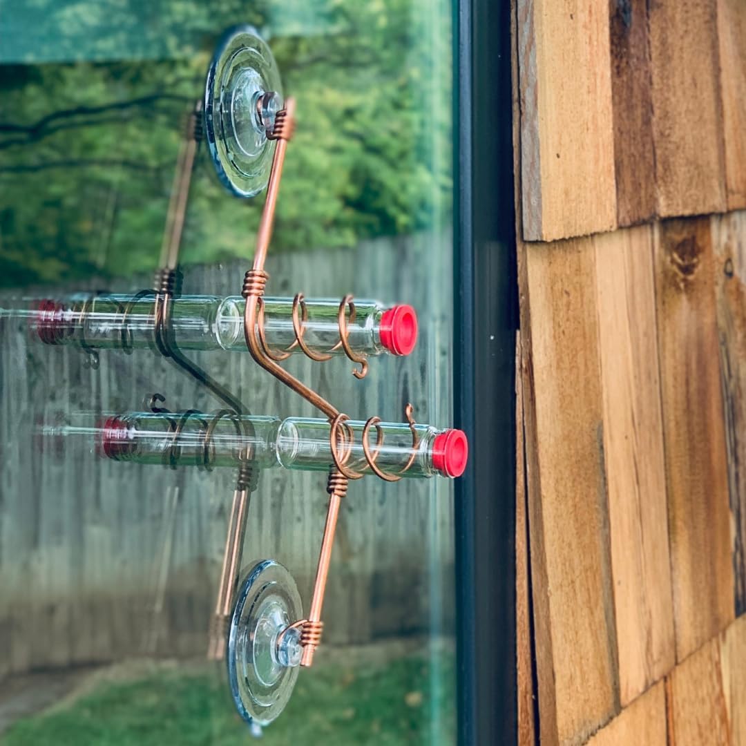 🐦Geometric Window Hummingbird Feeder
