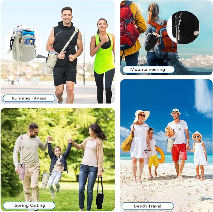  Stanley Water Bottle Carrier Bag With 2 Straw Covers 