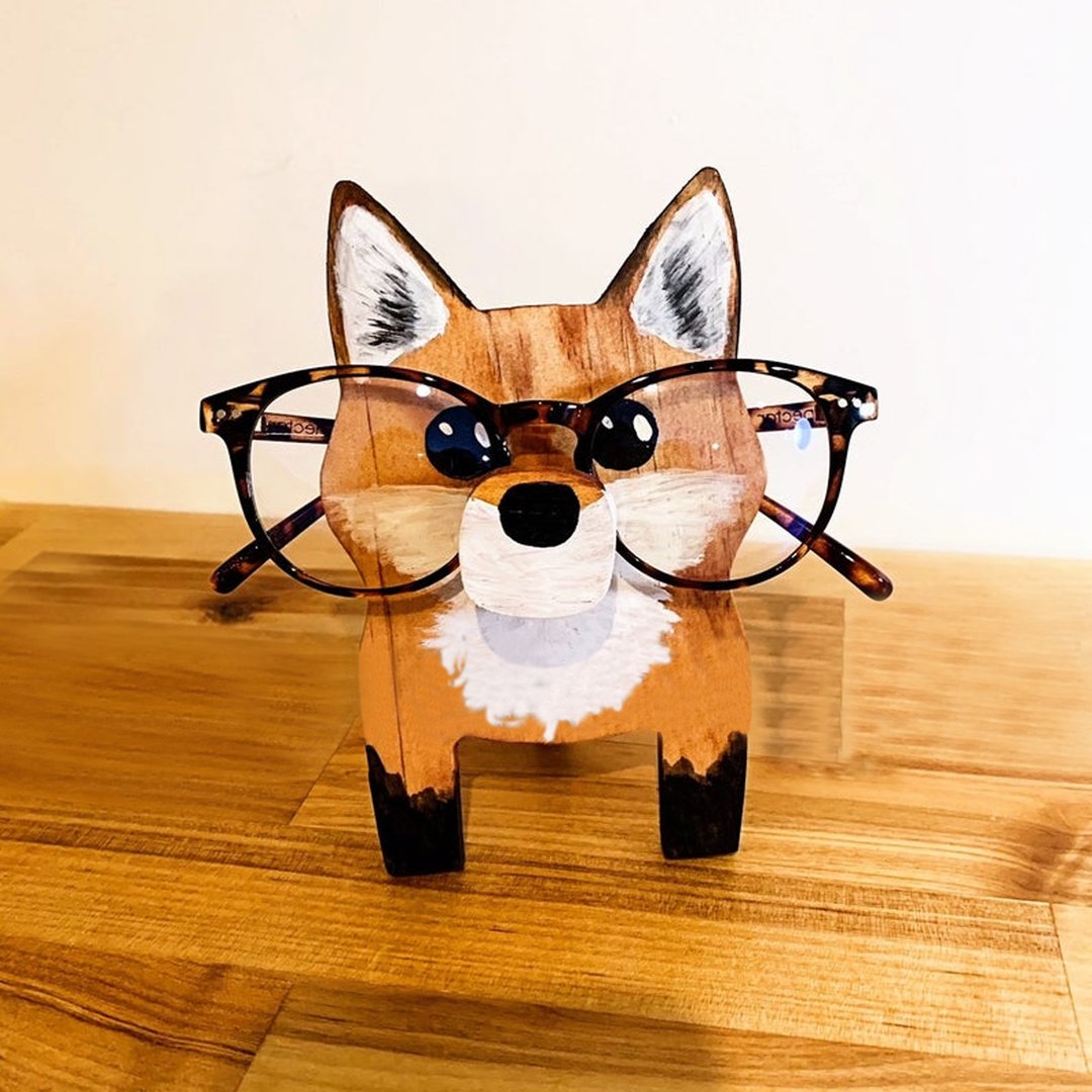 【Christmas Hot Sale】Wooden Animal Glasses Stand