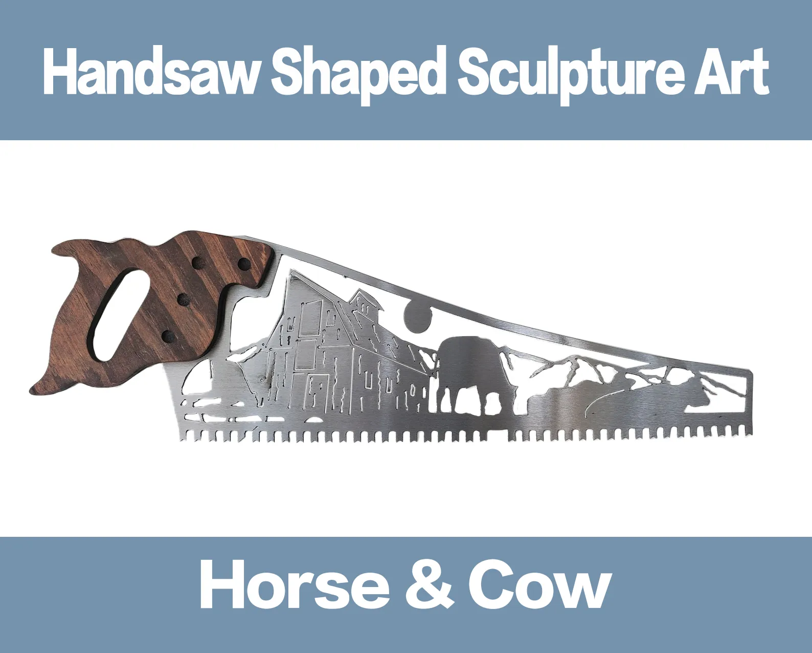 Handsaw Shaped Sculpture Art