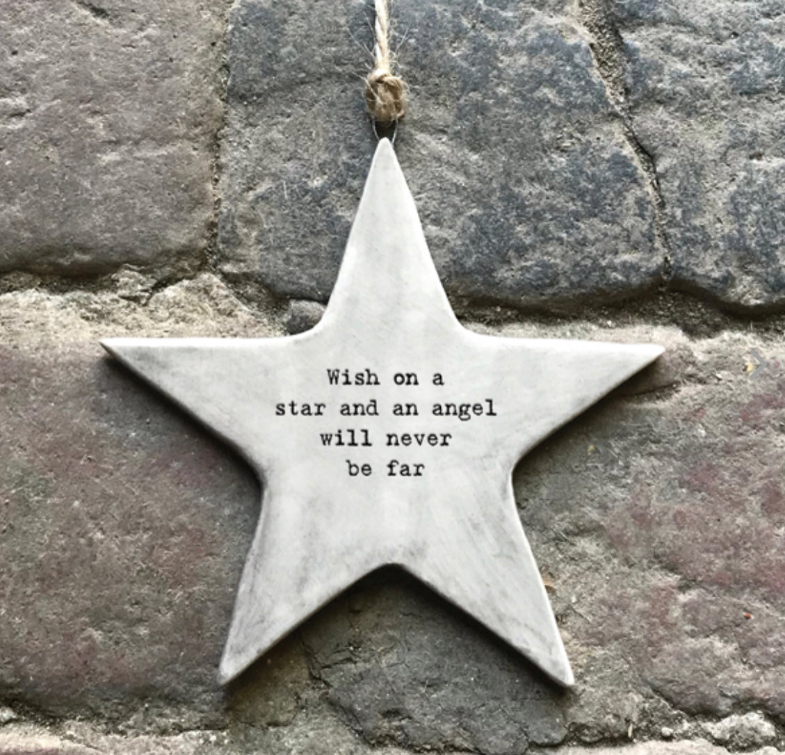 ⭐Emotional Support Rustic Hanging Star Ornament🎁