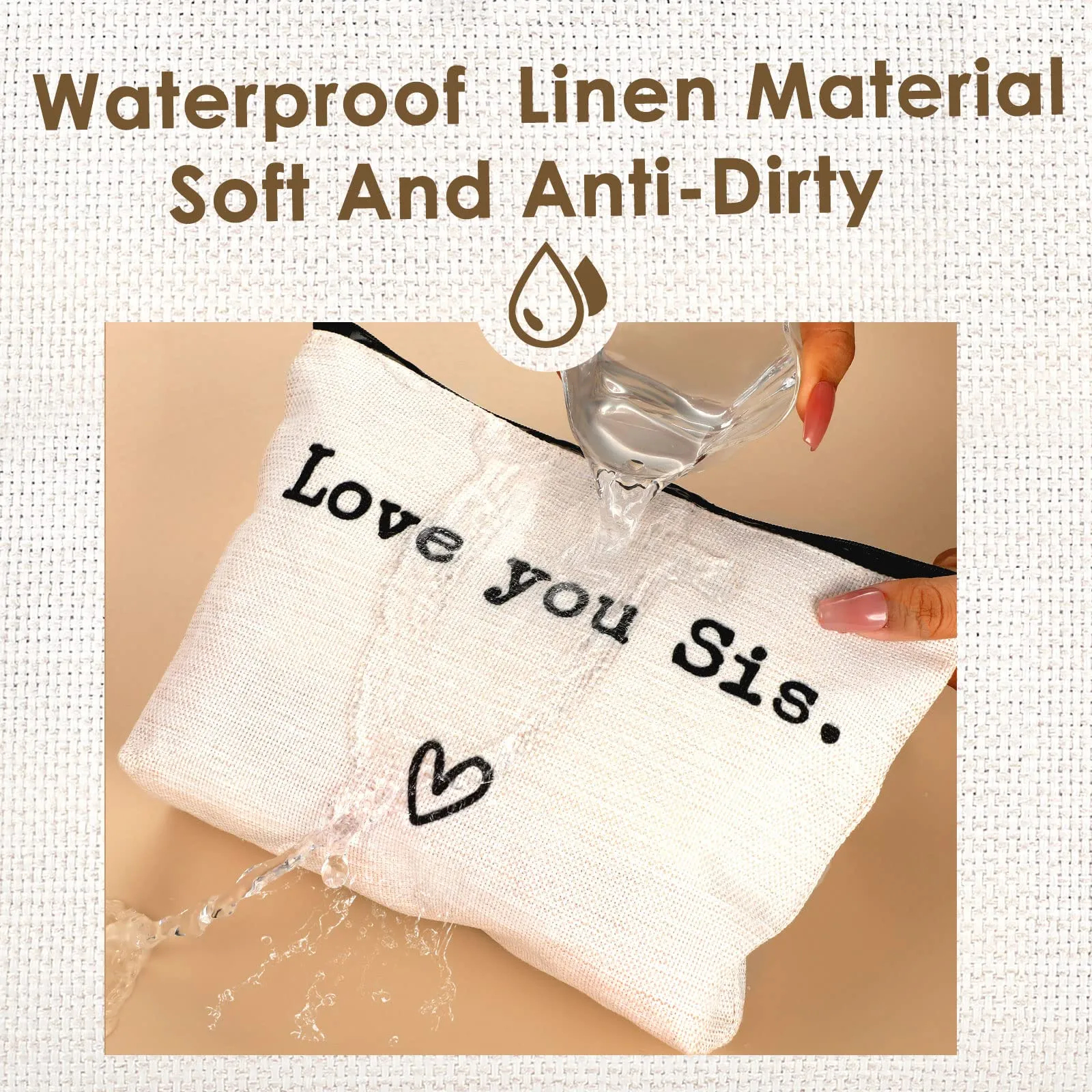 💖Love you Little Sis-Toiletry Bag