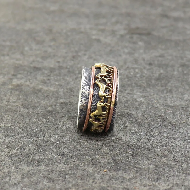 Horse Spinner Ring