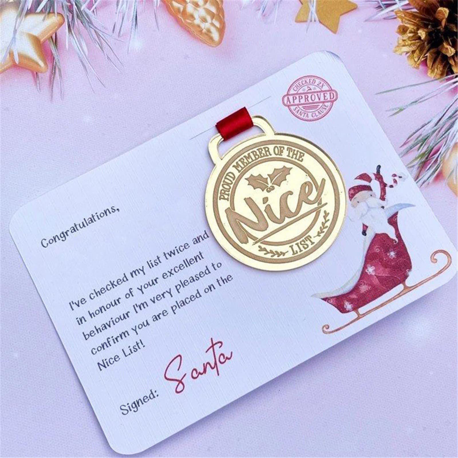 ✨Christmas Creative Badge Greeting Card🎄