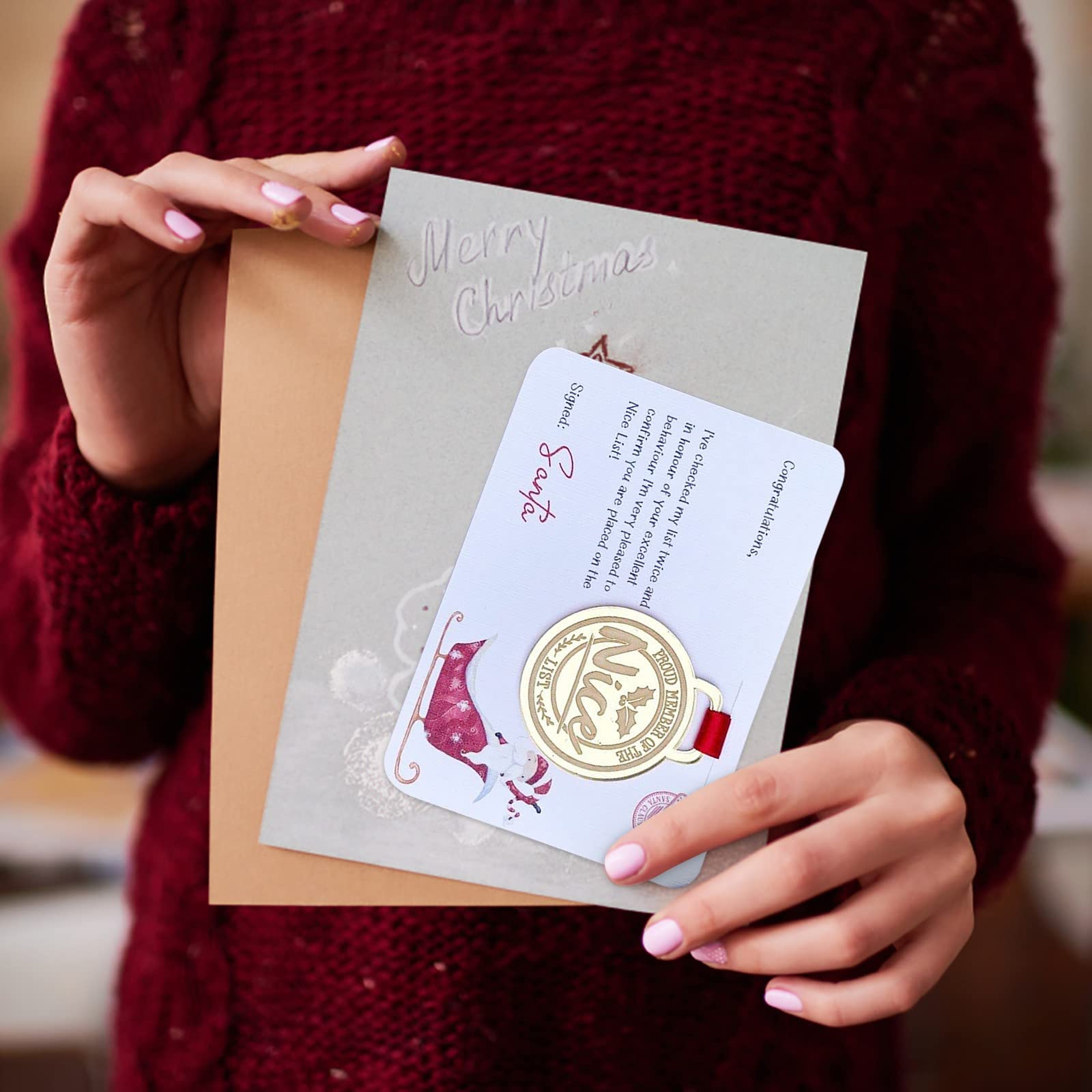 ✨Christmas Creative Badge Greeting Card🎄