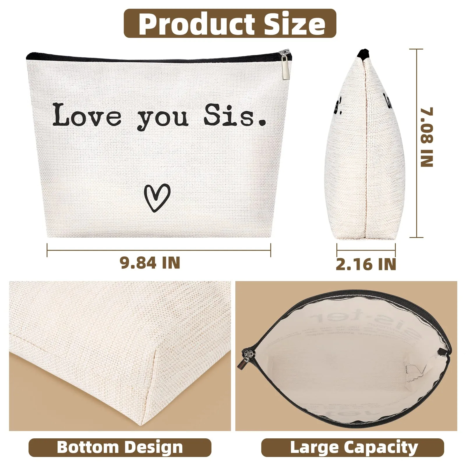 💖Love you Little Sis-Toiletry Bag