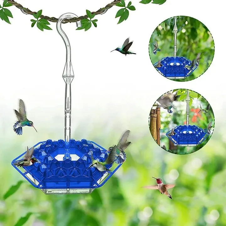 Hummingbird Feeder With Perch And Built-in Ant Moat