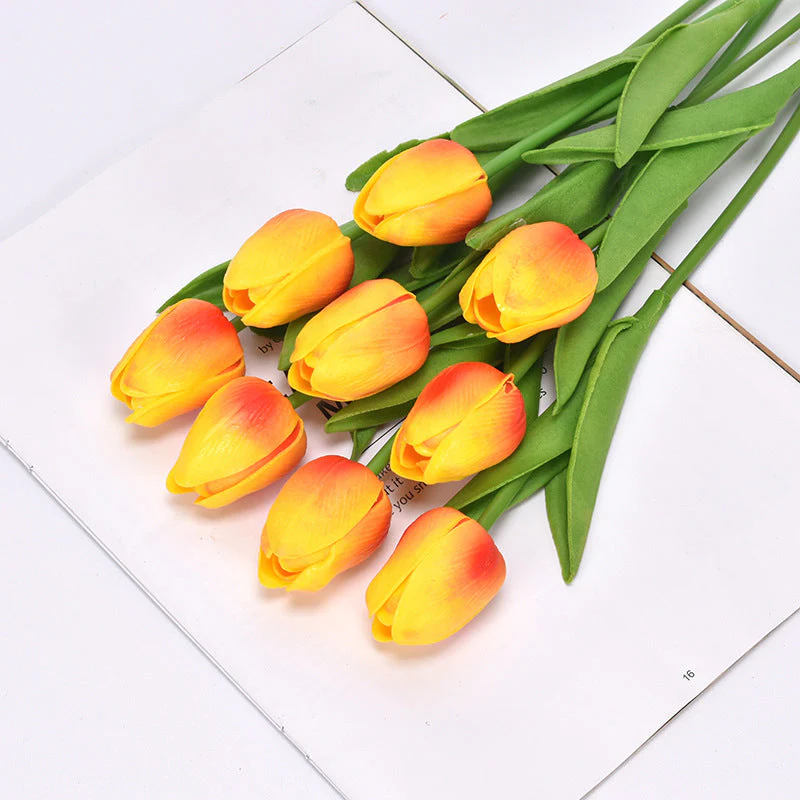 Outdoor Artificial Tulip Flowers - 1 Bundle Of 7 PCS