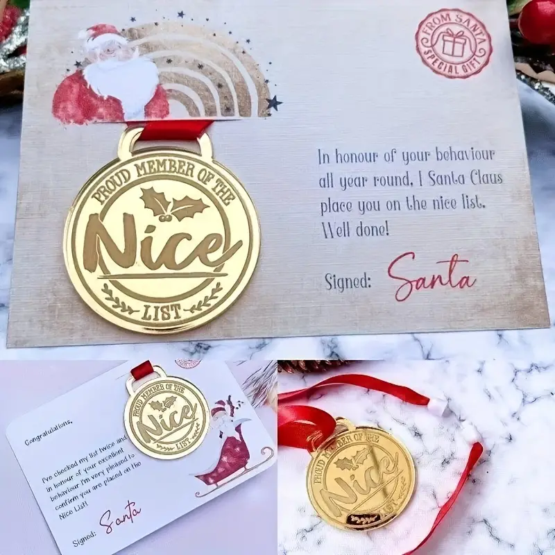 ✨Christmas Creative Badge Greeting Card🎄