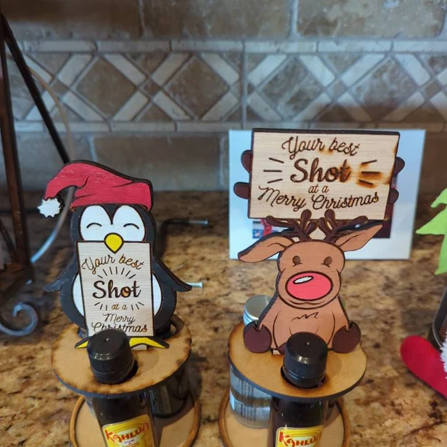 🥂Best Shot At A Merry Christmas Bottle Holder🎅