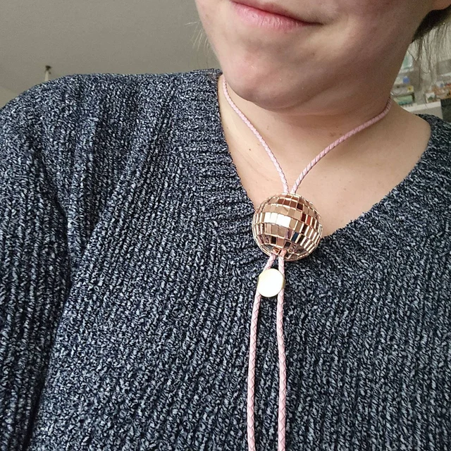 Disco Ball Bolo Tie