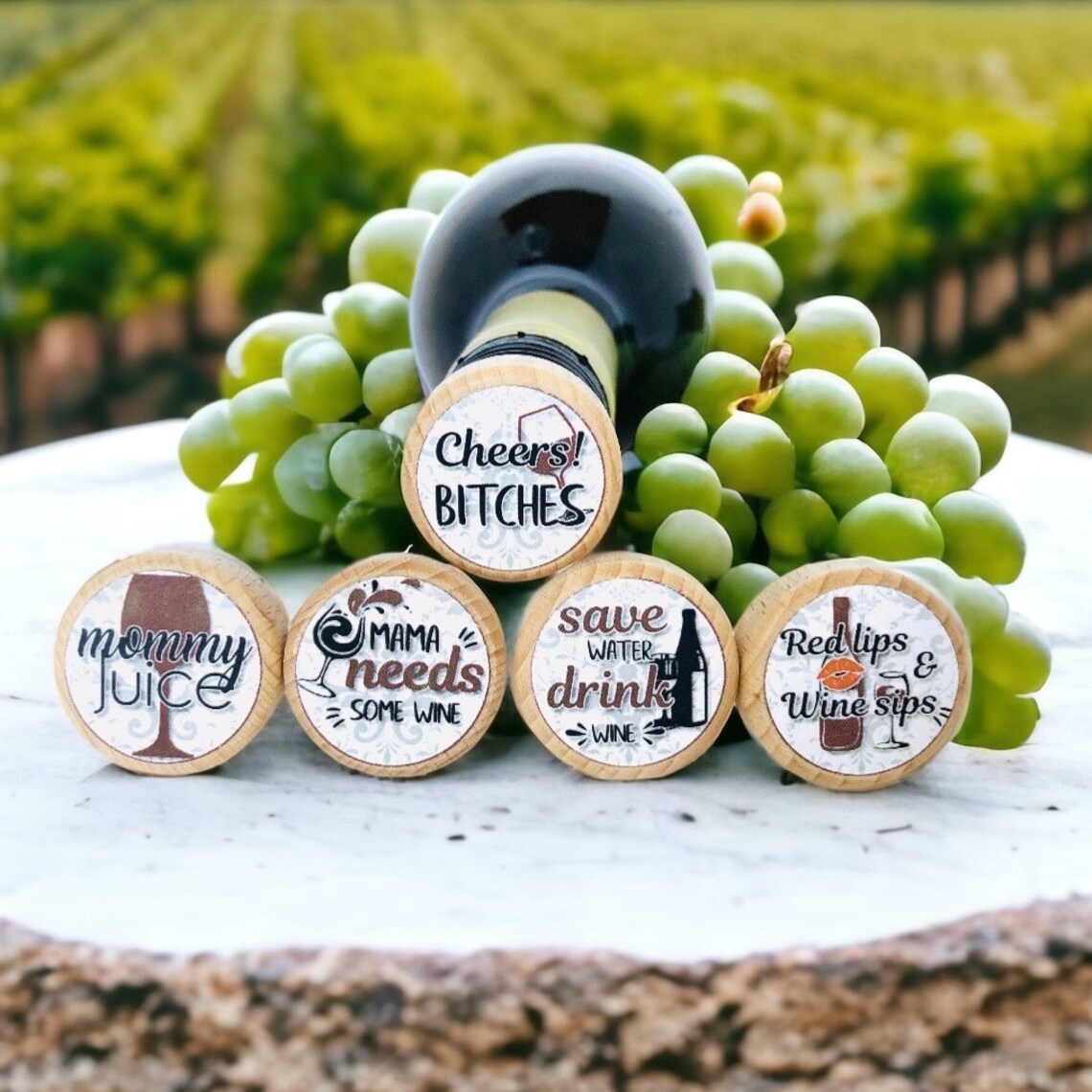 😂Funny Saying Wine Stoppers