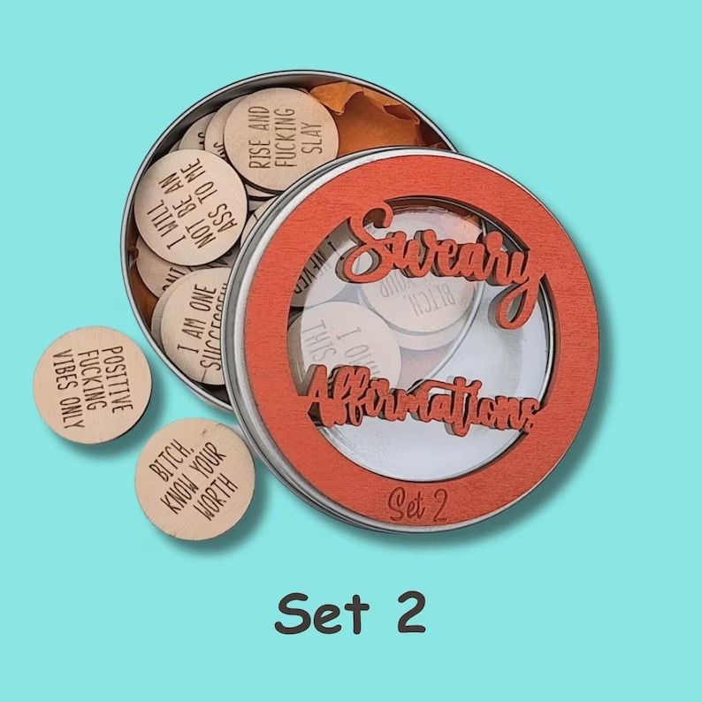 Mini Sweary Affirmation Discs