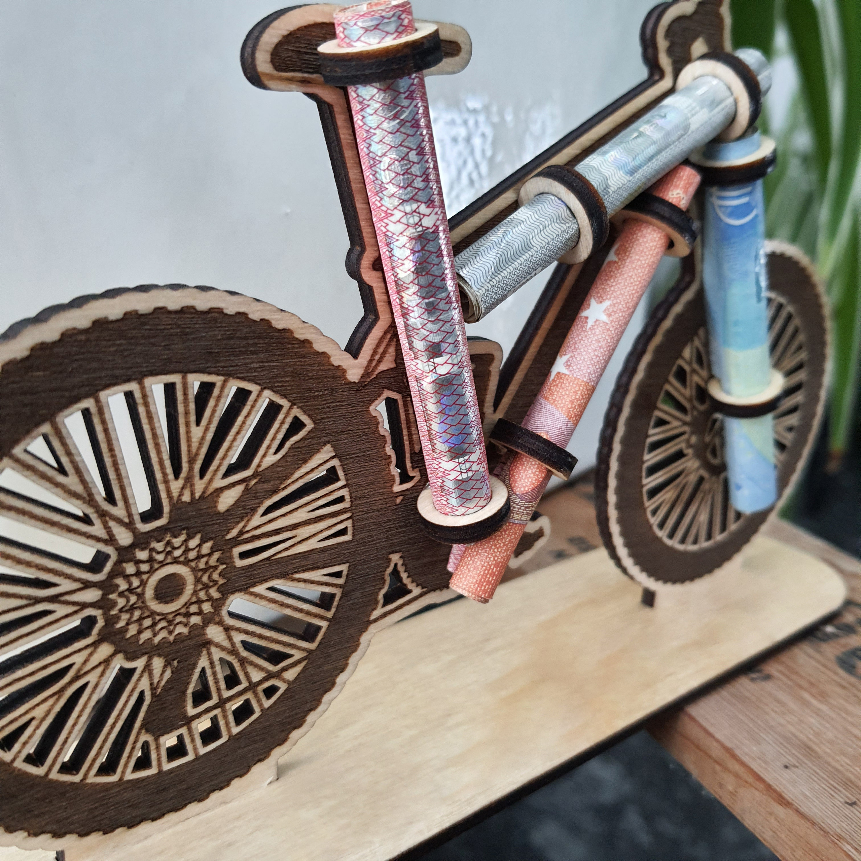 Bicycle Wooden Money Gift