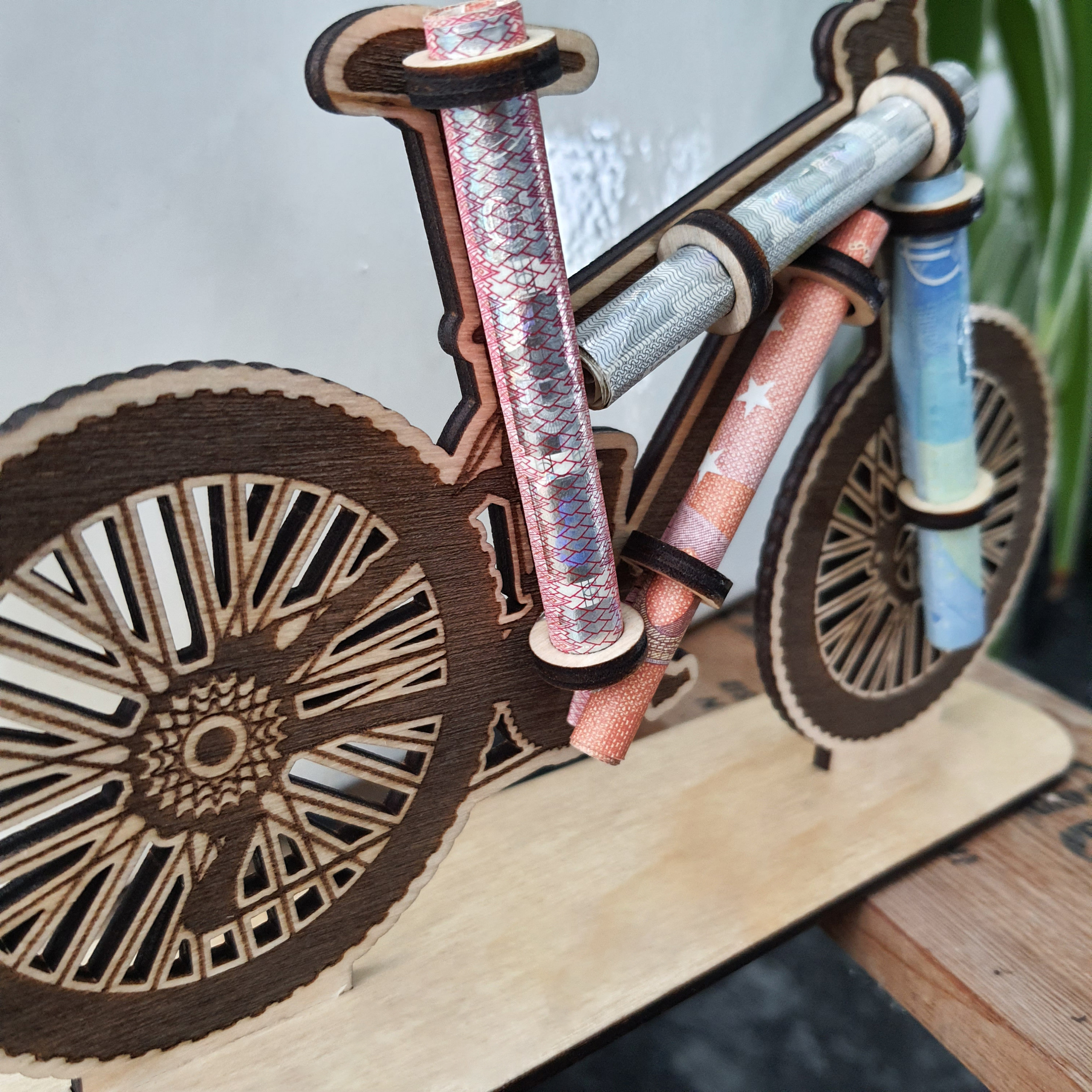 Bicycle Wooden Money Gift