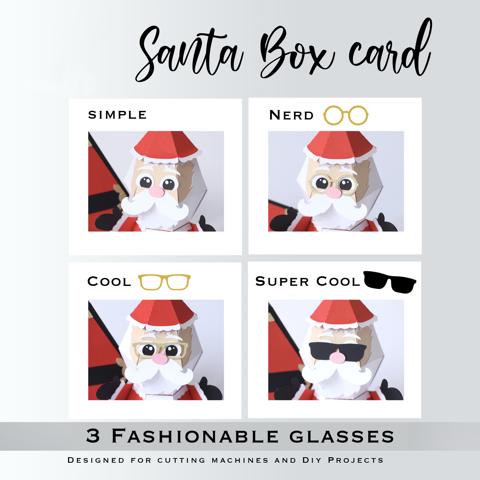 🎅3D SANTA POP-UP BOX GREETING CARD
