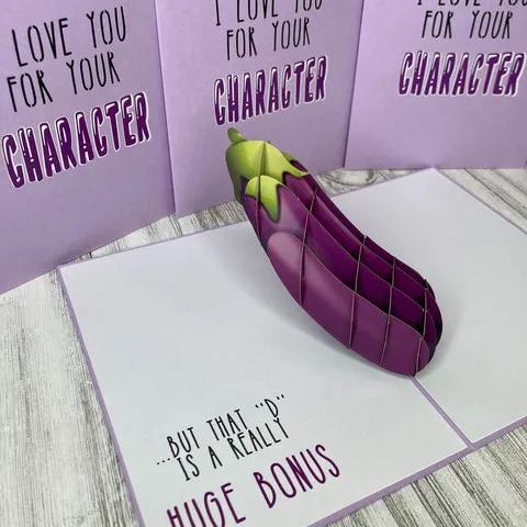 🤣Funny 3D Cock Prank Greeting Card