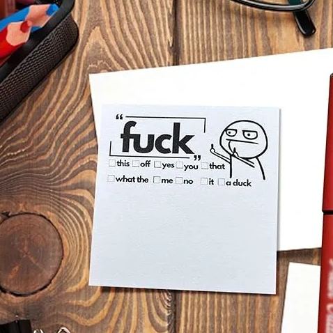 🎁2023 CHRISTMAS GIFT - Fresh Outta Fucks Pad and Pen