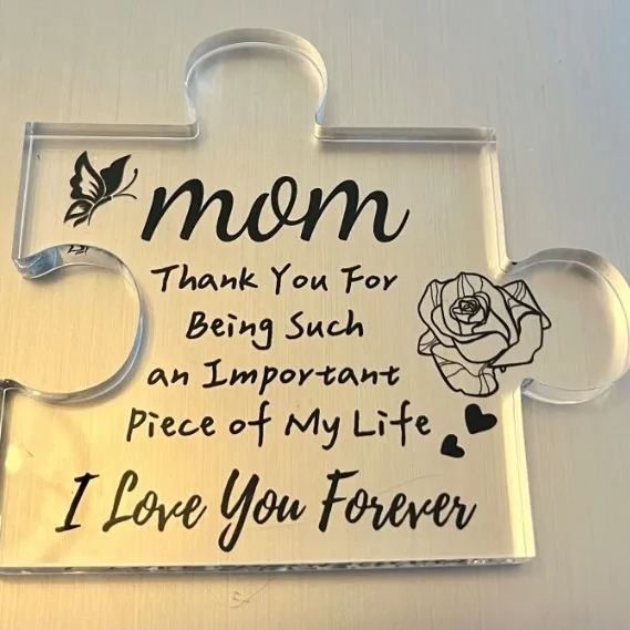 Puzzle Block Engraved Acrylic Gift🎁