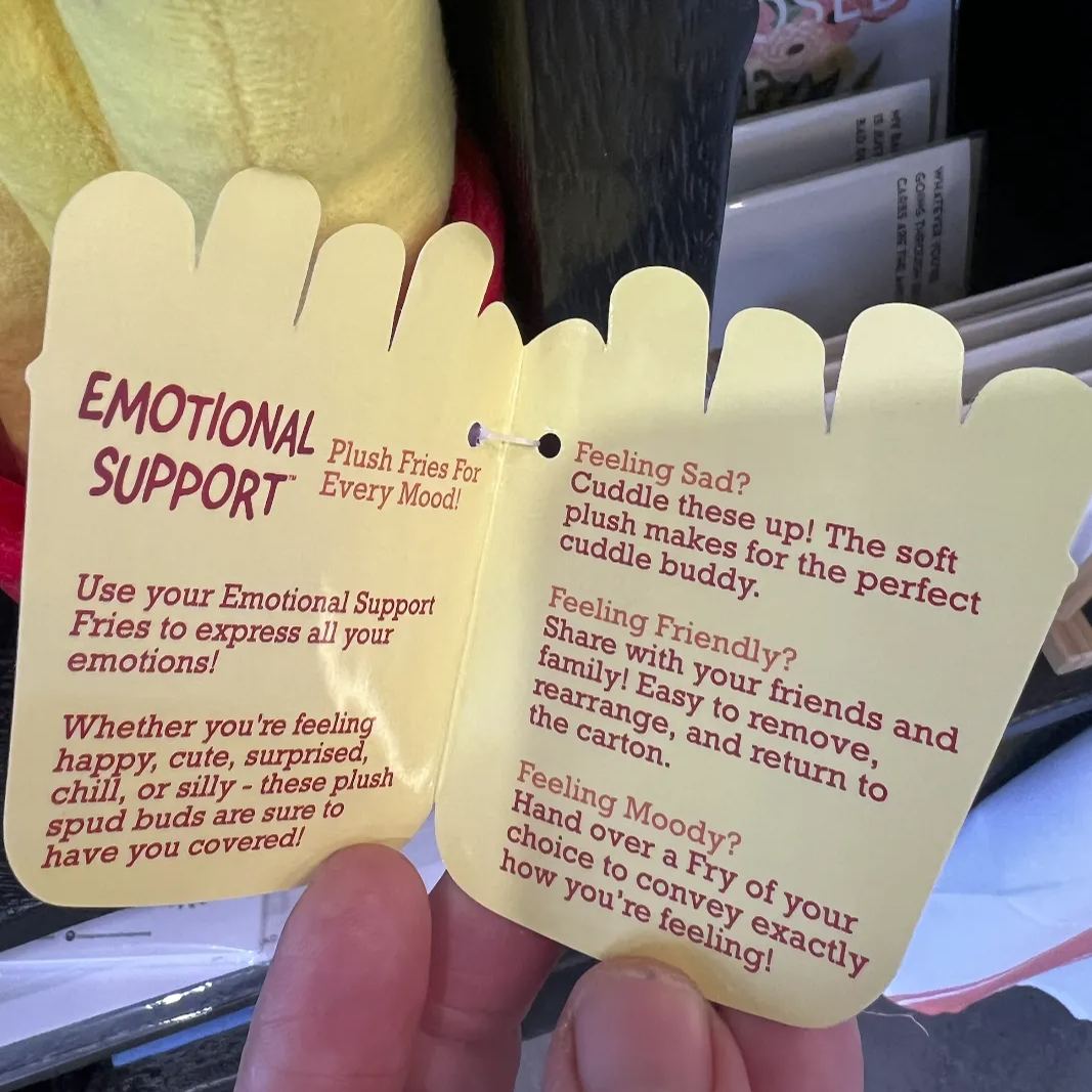 EMOTIONAL SUPPORT FRIES - PLUSH TOY