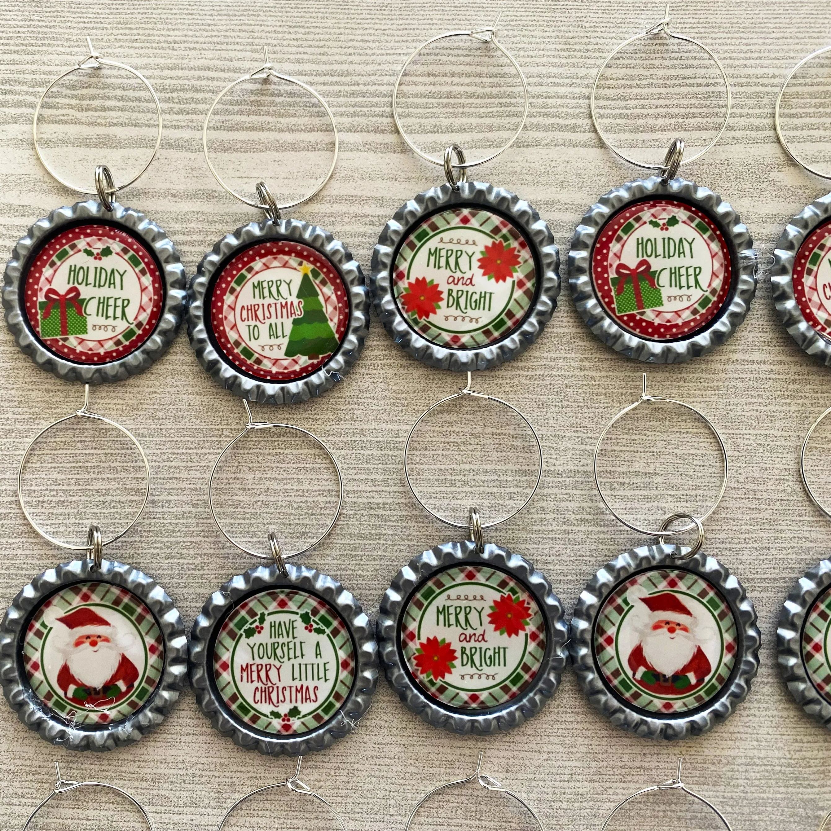 🍷Christmas Wine Bottle Cap Decoration(15Pcs)🎄