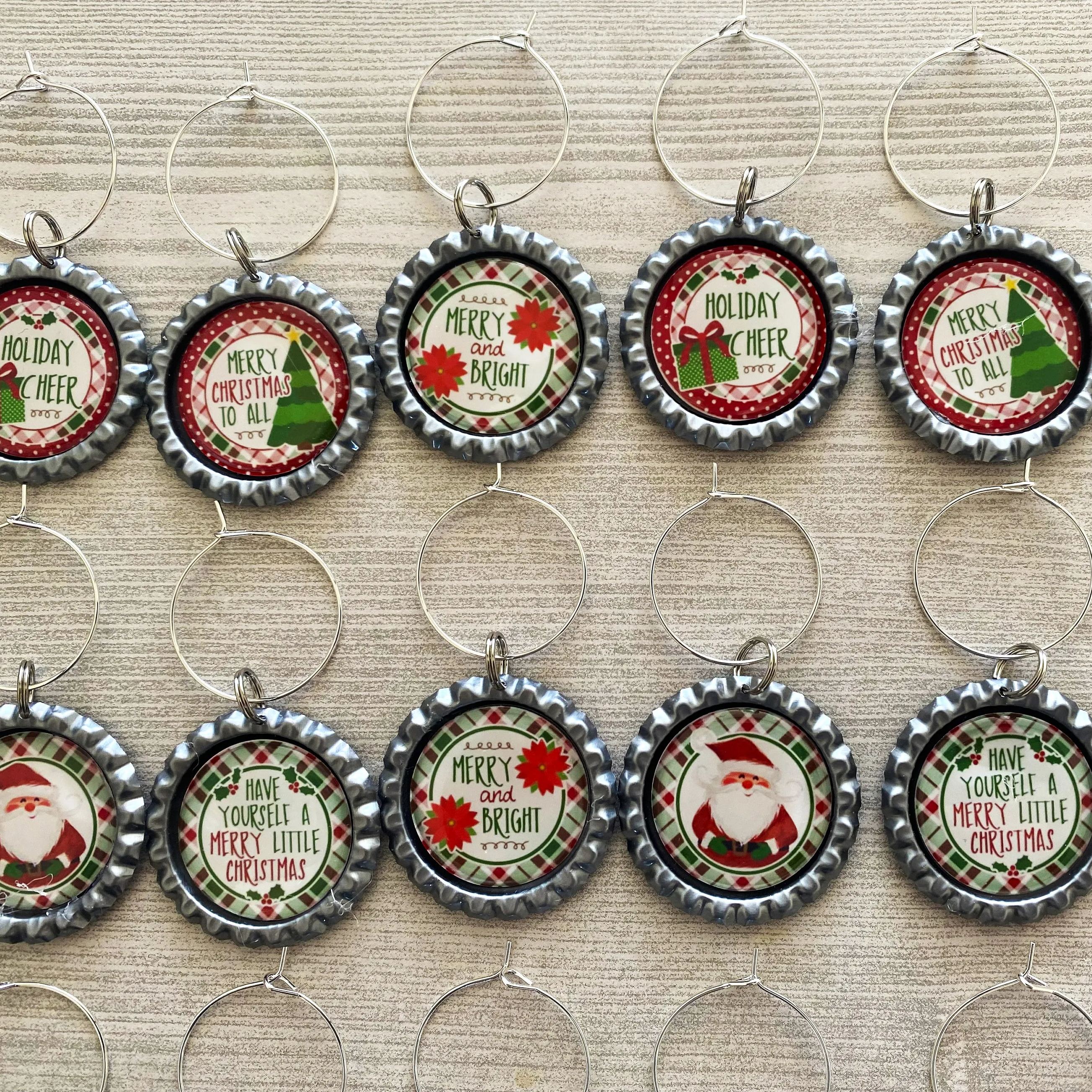 🍷Christmas Wine Bottle Cap Decoration(15Pcs)🎄