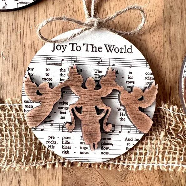 🎶Music Sheet Nativity Ornament🎄