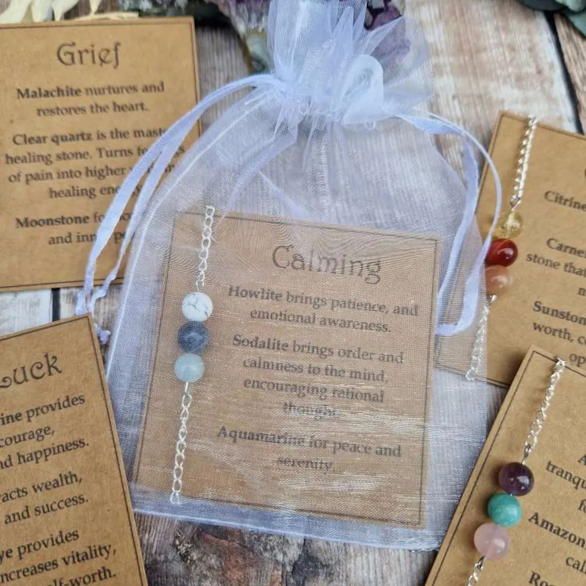 💕Emotional Support Gemstone Bracelet✨