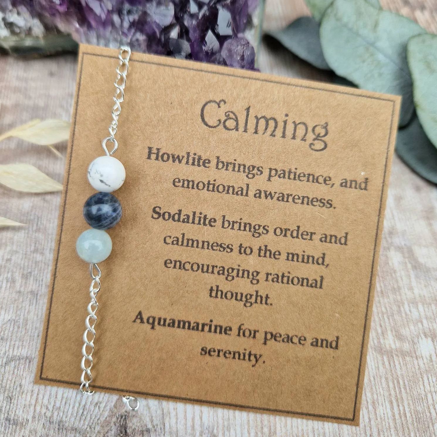 💕Emotional Support Gemstone Bracelet✨