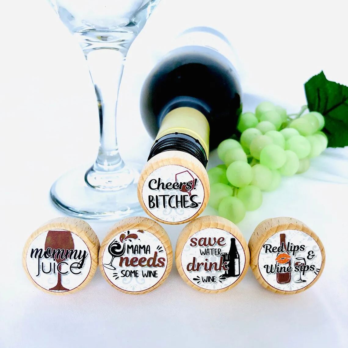 😂Funny Saying Wine Stoppers