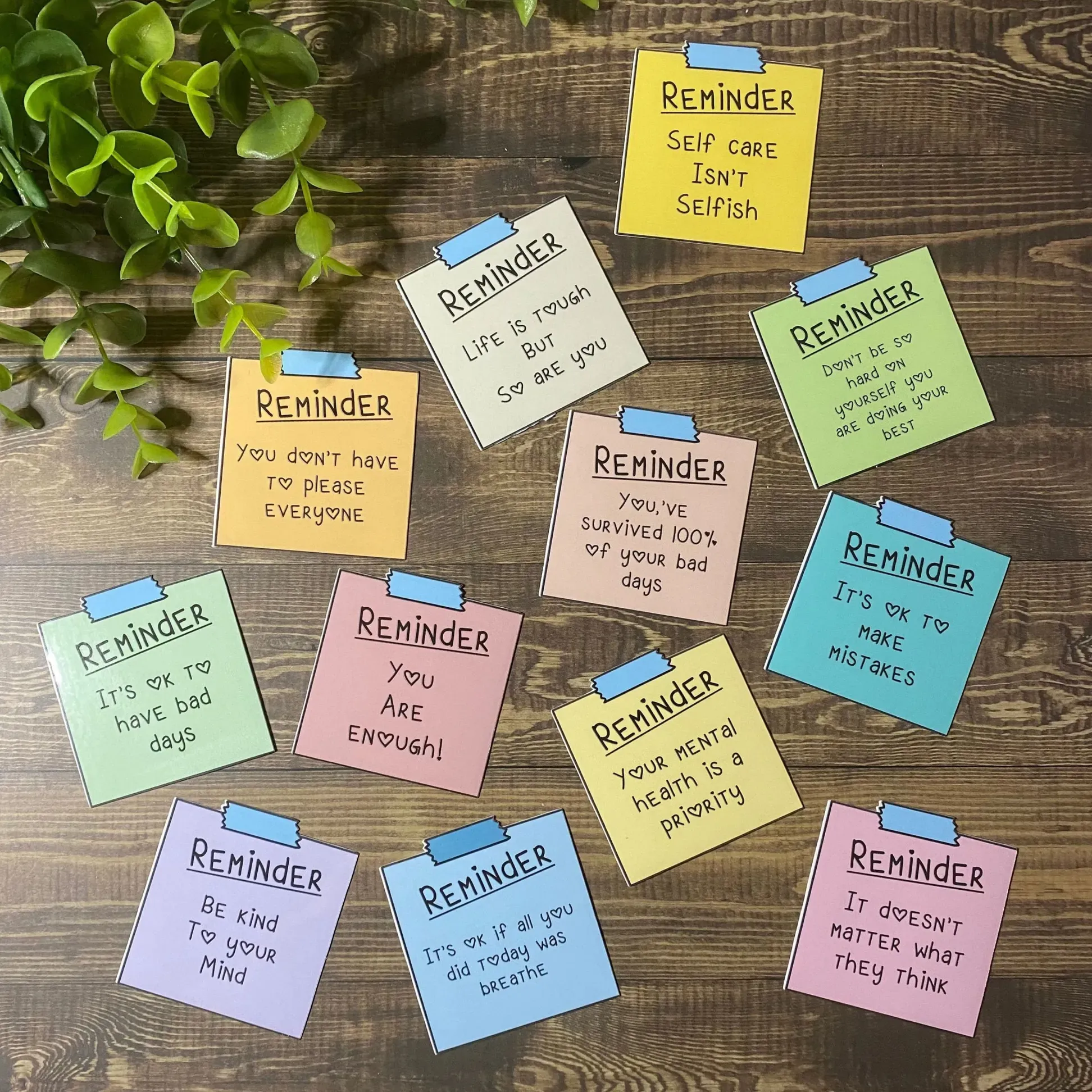 💟Mental Health Sticky Note Stickers