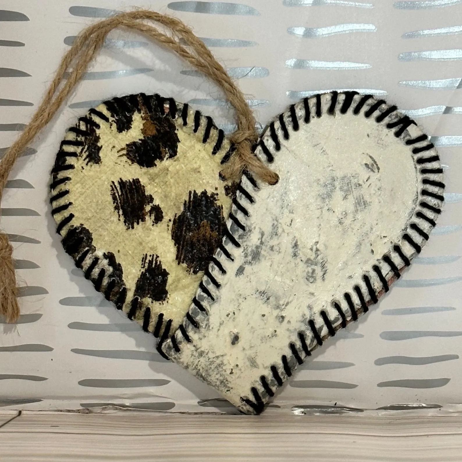 Vintage Baseball Heart