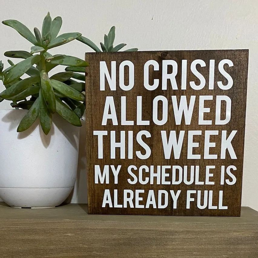 🤣Funny Wooden Office Desk Sign
