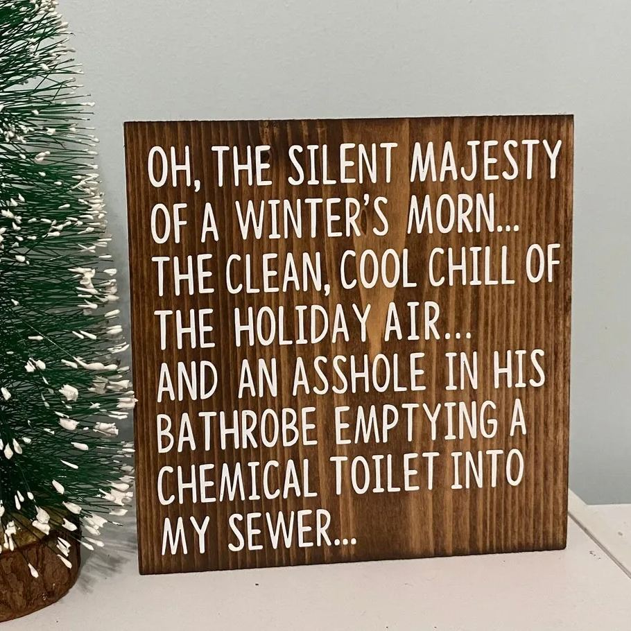 🤣Funny Wooden Office Desk Sign