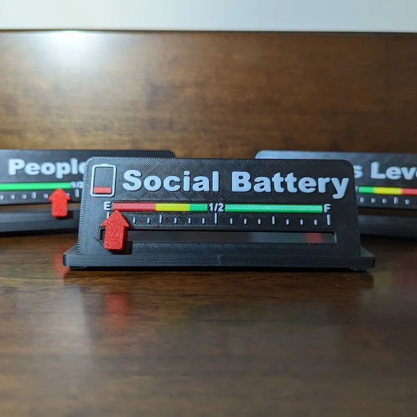 Social Battery Desktop Indicator