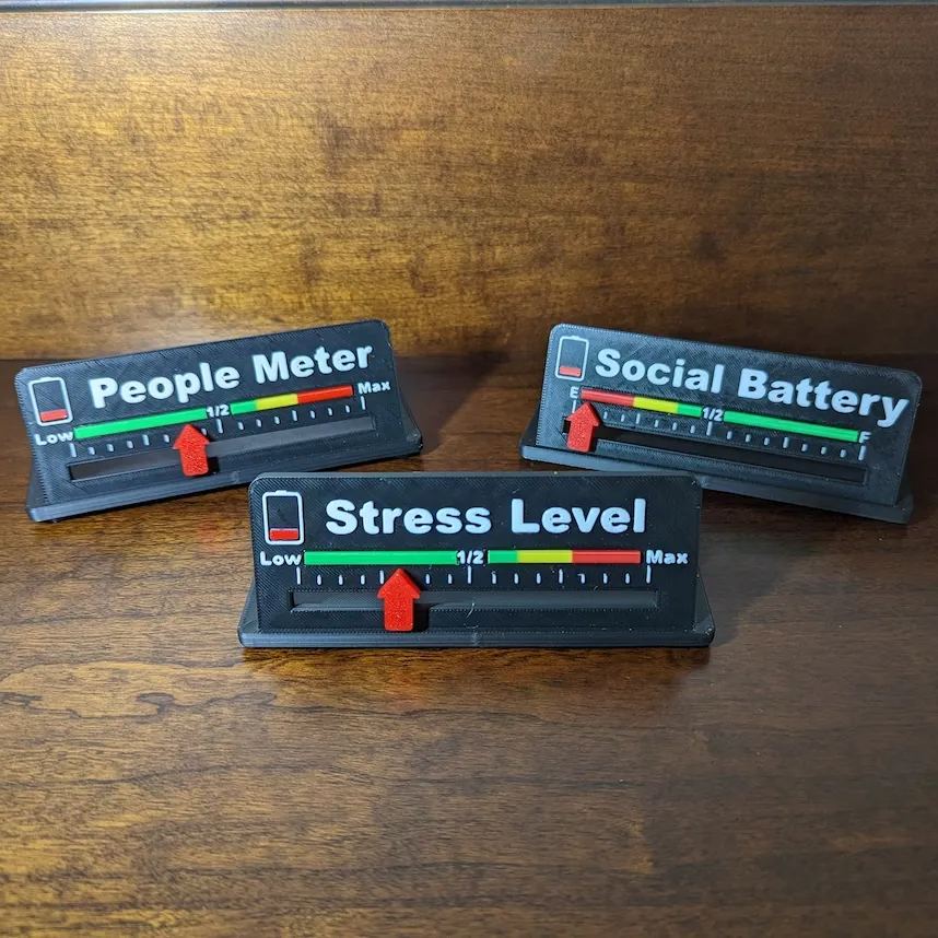 Social Battery Desktop Indicator