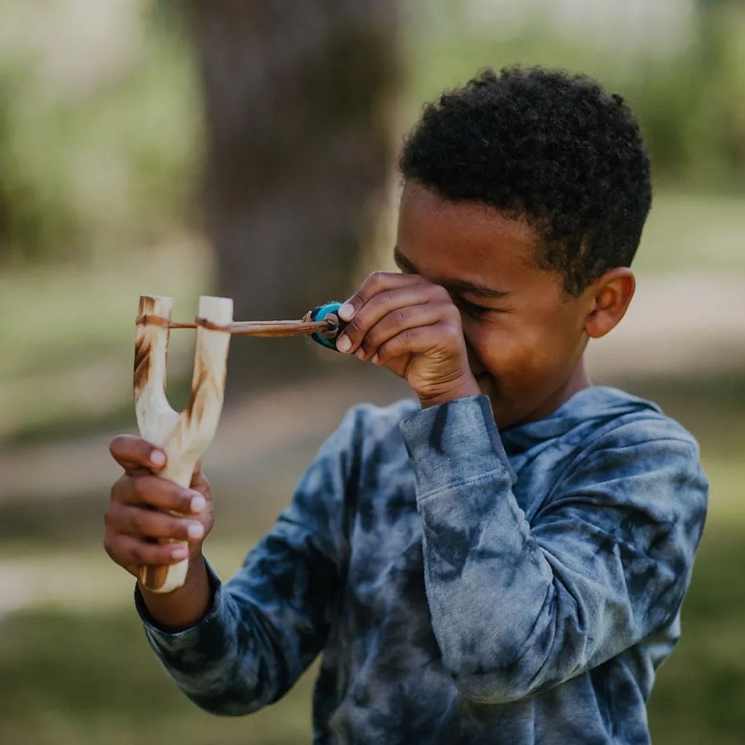 Wooden Toy With 20 Felt Ball Ammo-Valentines Day Gifts for Kids