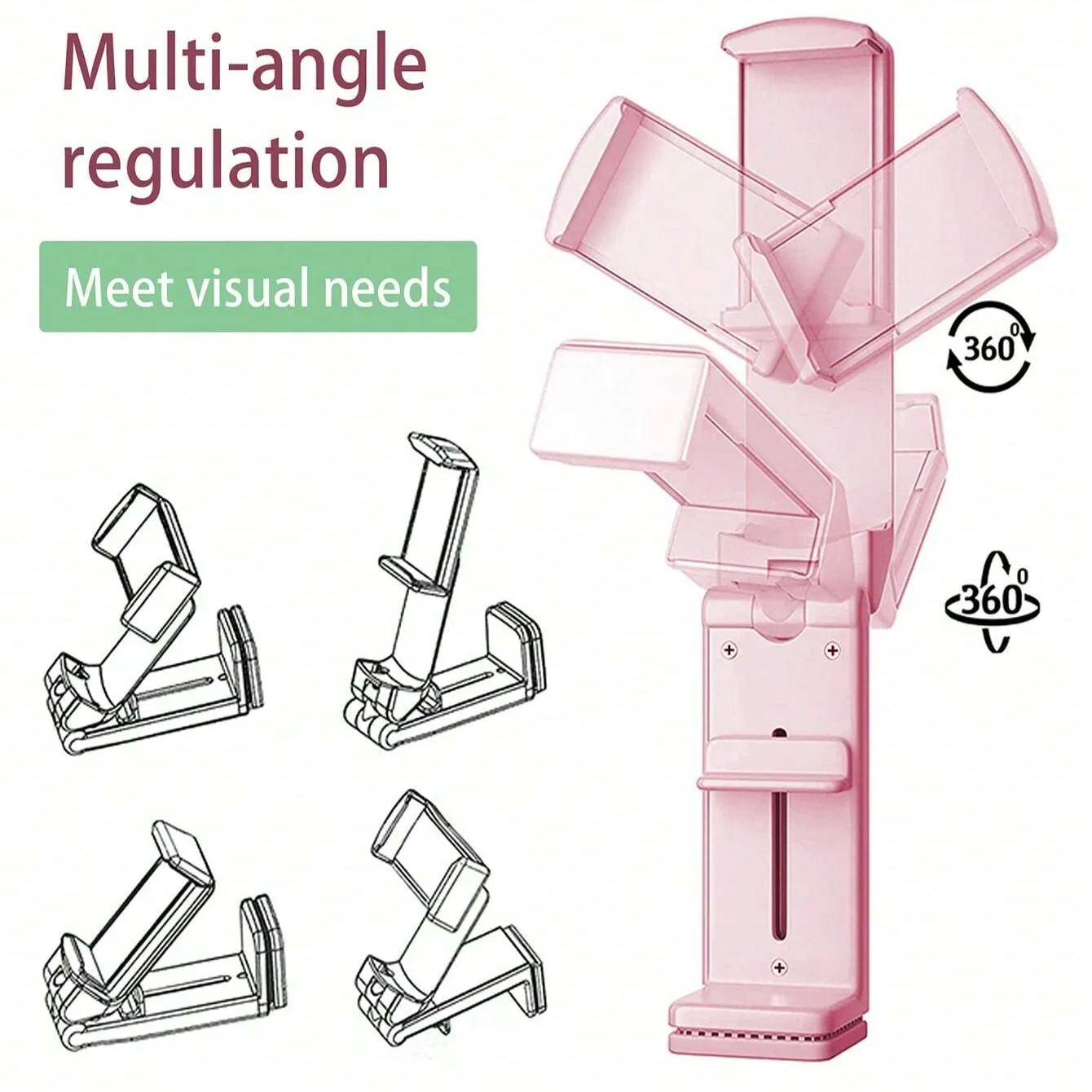 Phone Holder Portable Travel Stand Desk Flight Foldable Adjustable